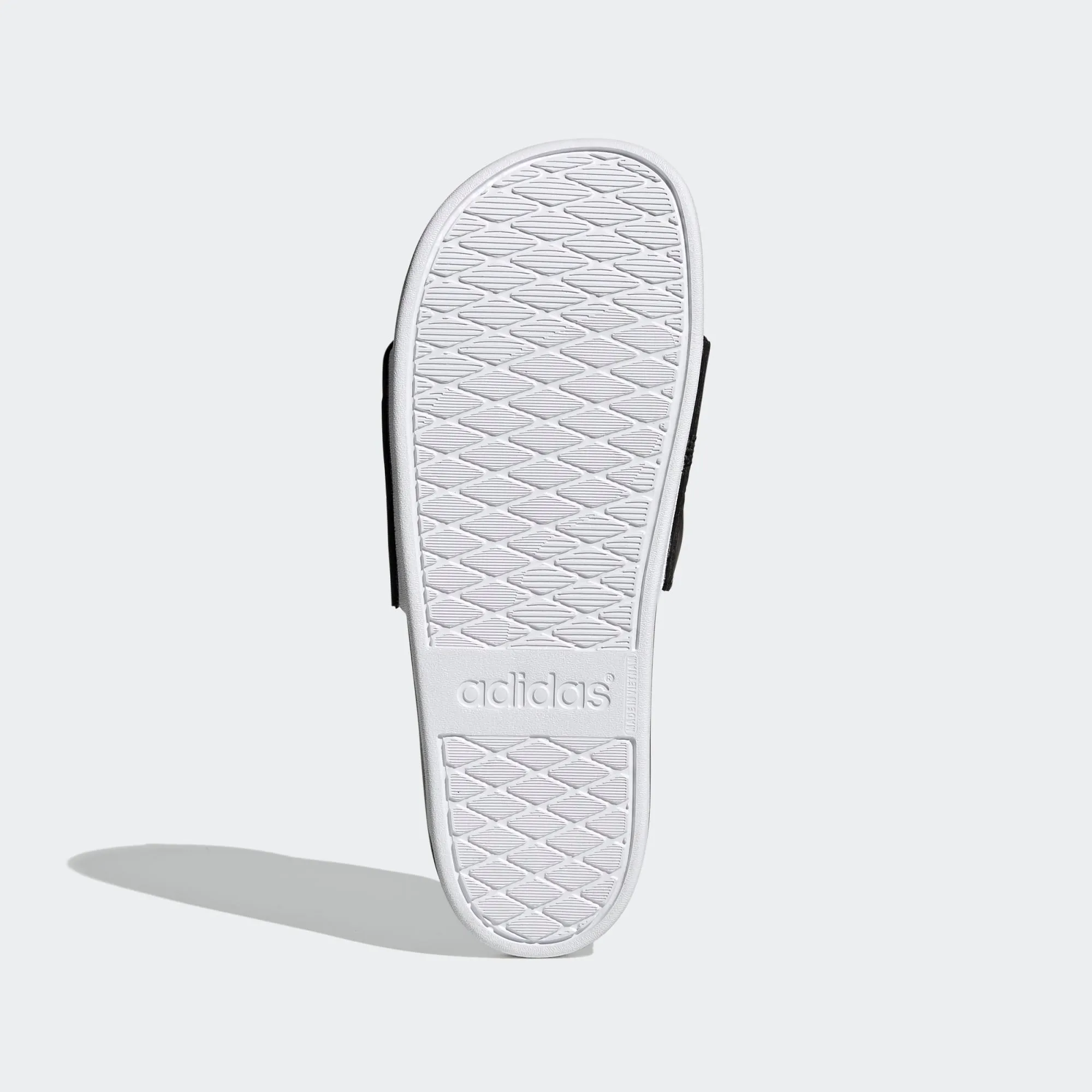 Adidas Adilette Comfort "Repeat Logo" Slides (Black/White)(GV9735)