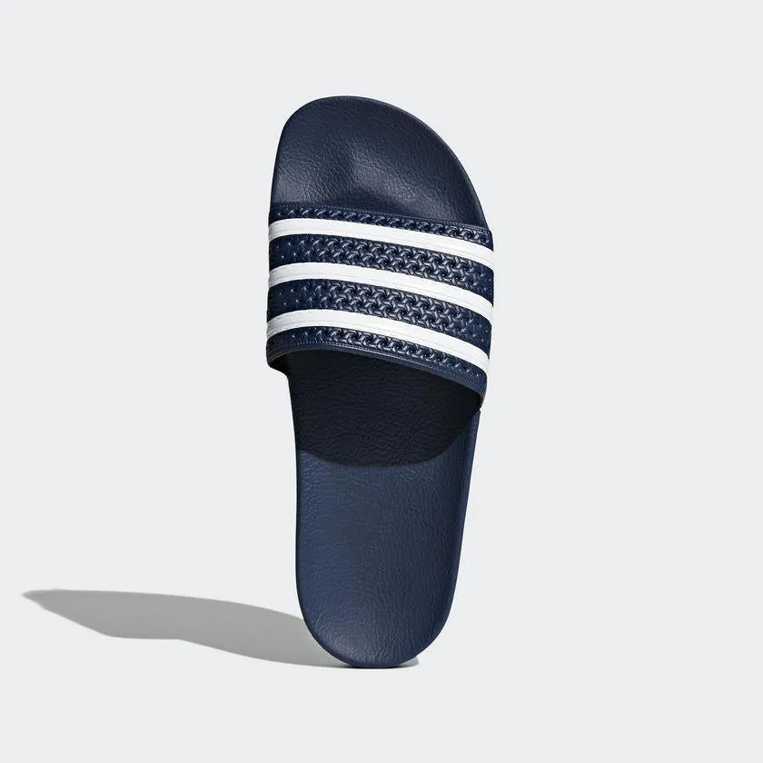 Adilette Slides (Adi Blue   White)