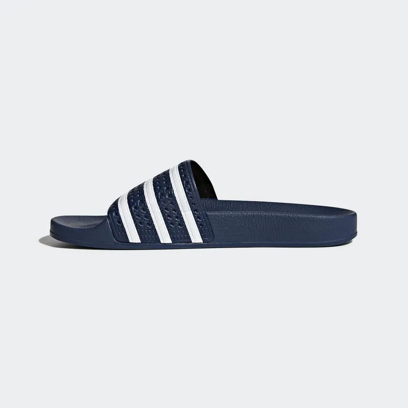 Adilette Slides (Adi Blue   White)