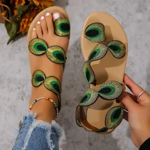 Beach shiny women's sandals