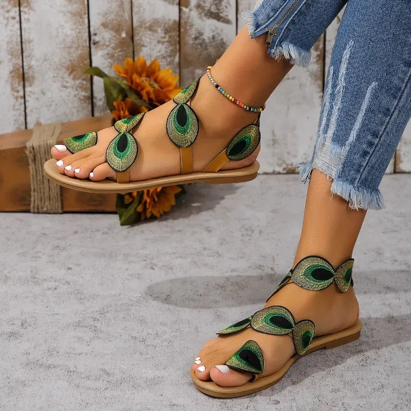 Beach shiny women's sandals