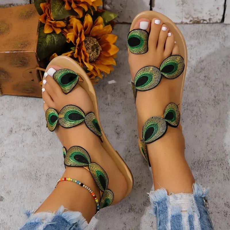 Beach shiny women's sandals