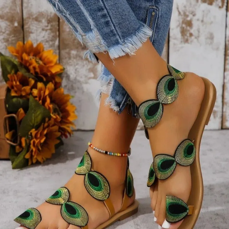 Beach shiny women's sandals