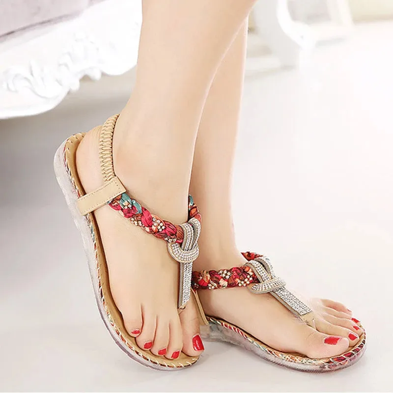 Bohemia Women Sandals – Casual Sexy Beach Flip Flops Gladiator Summer Flats Fashionable Women's Shoes