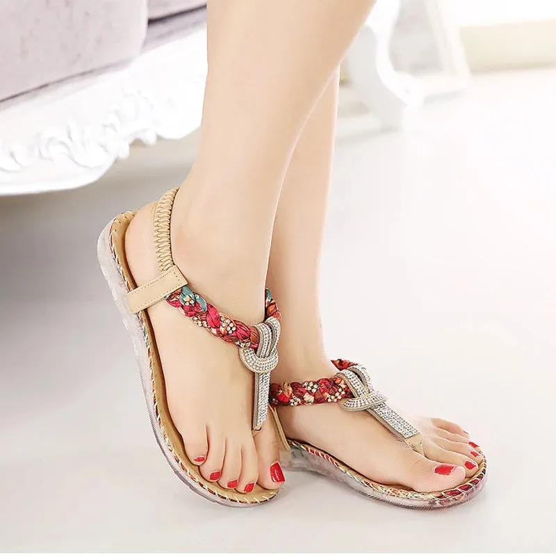 Bohemia Women Sandals – Casual Sexy Beach Flip Flops Gladiator Summer Flats Fashionable Women's Shoes