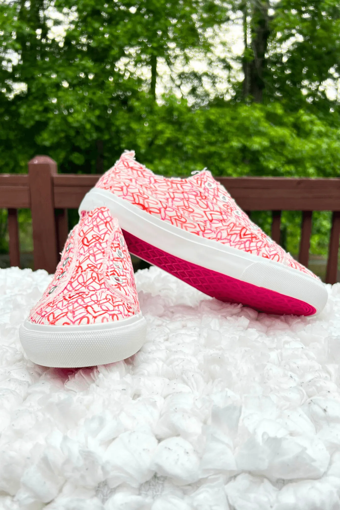 Cross My Heart Slip-On Canvas Shoes