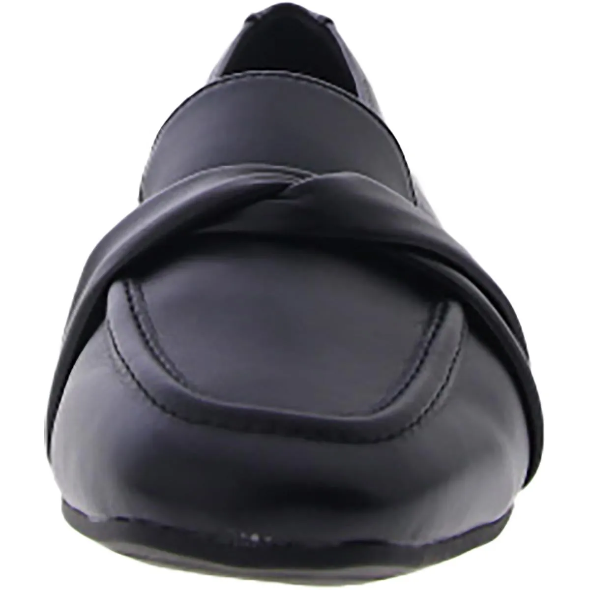 Easy Street Womens Betty Faux Leather Slip-On Loafers