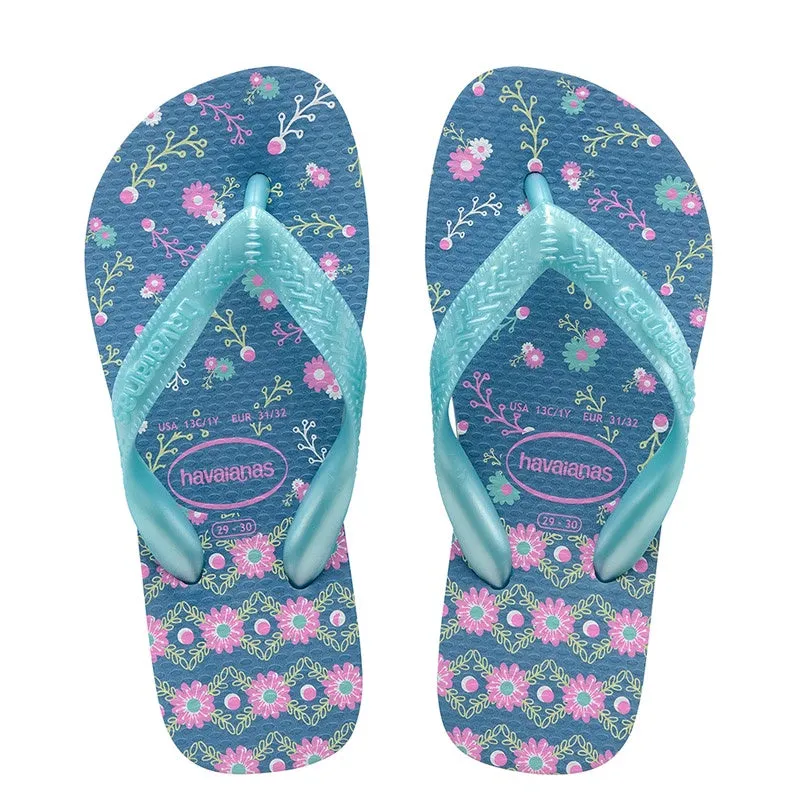 HAVAIANAS KIDS FLORES - BLUE