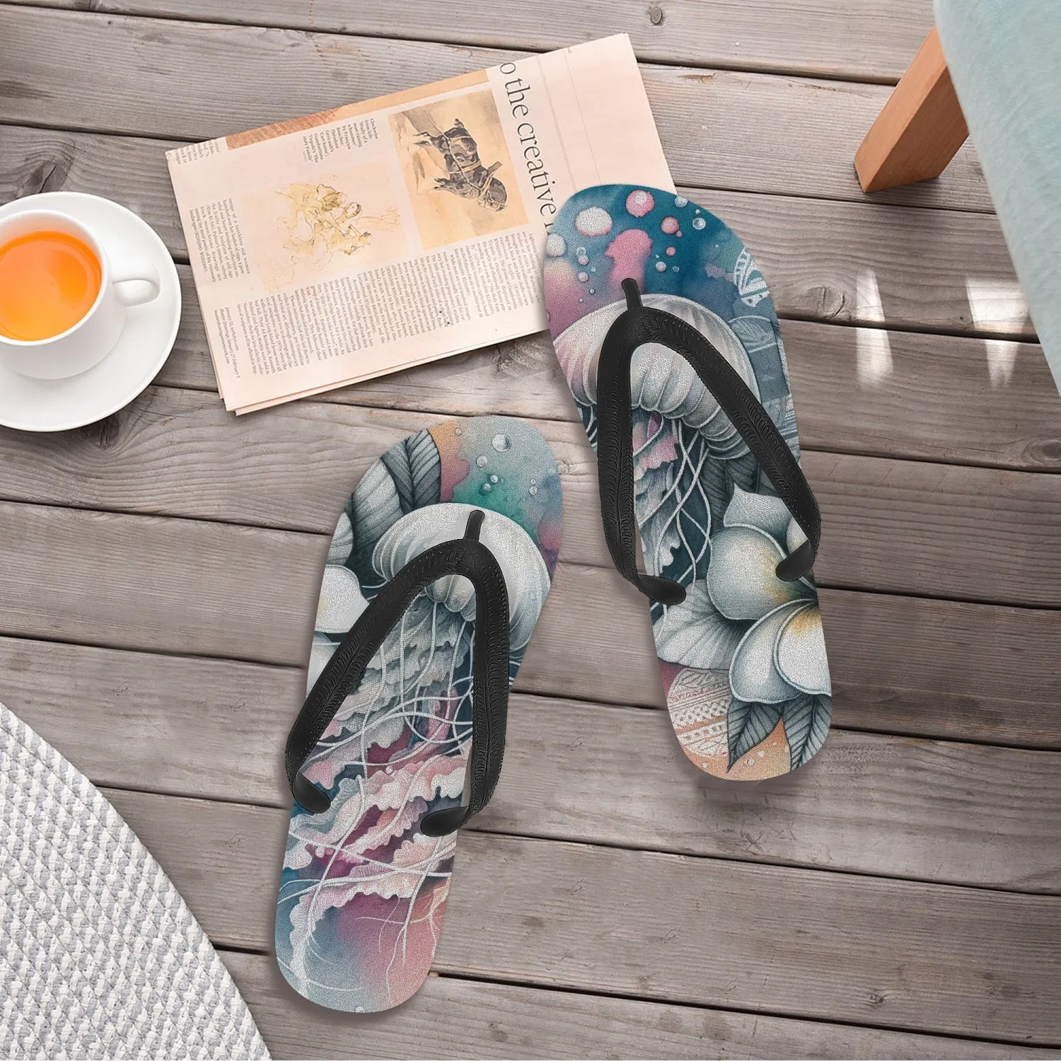 Jelly Fish Undersea | Classic Flip Flops