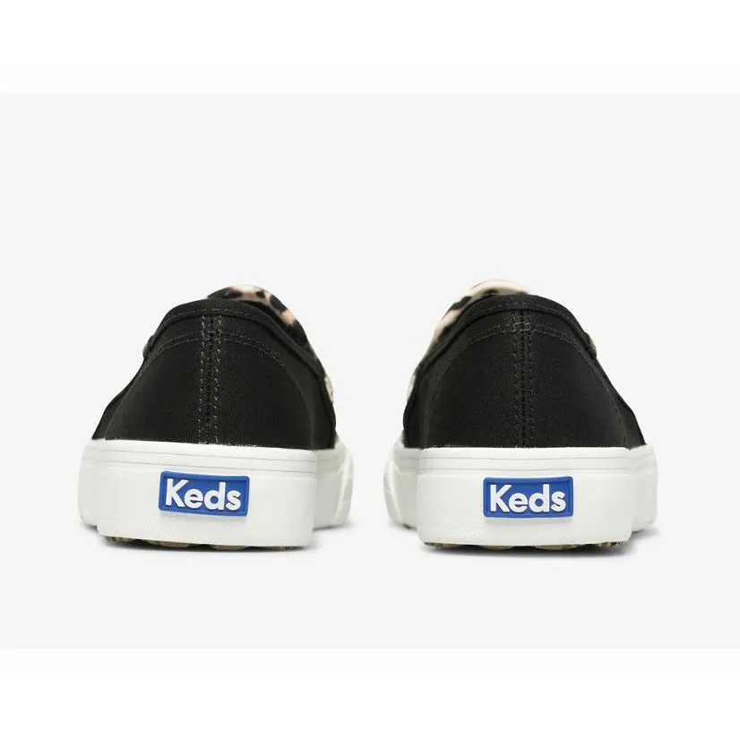 Keds Double Decker Leopard Canvas Sneaker