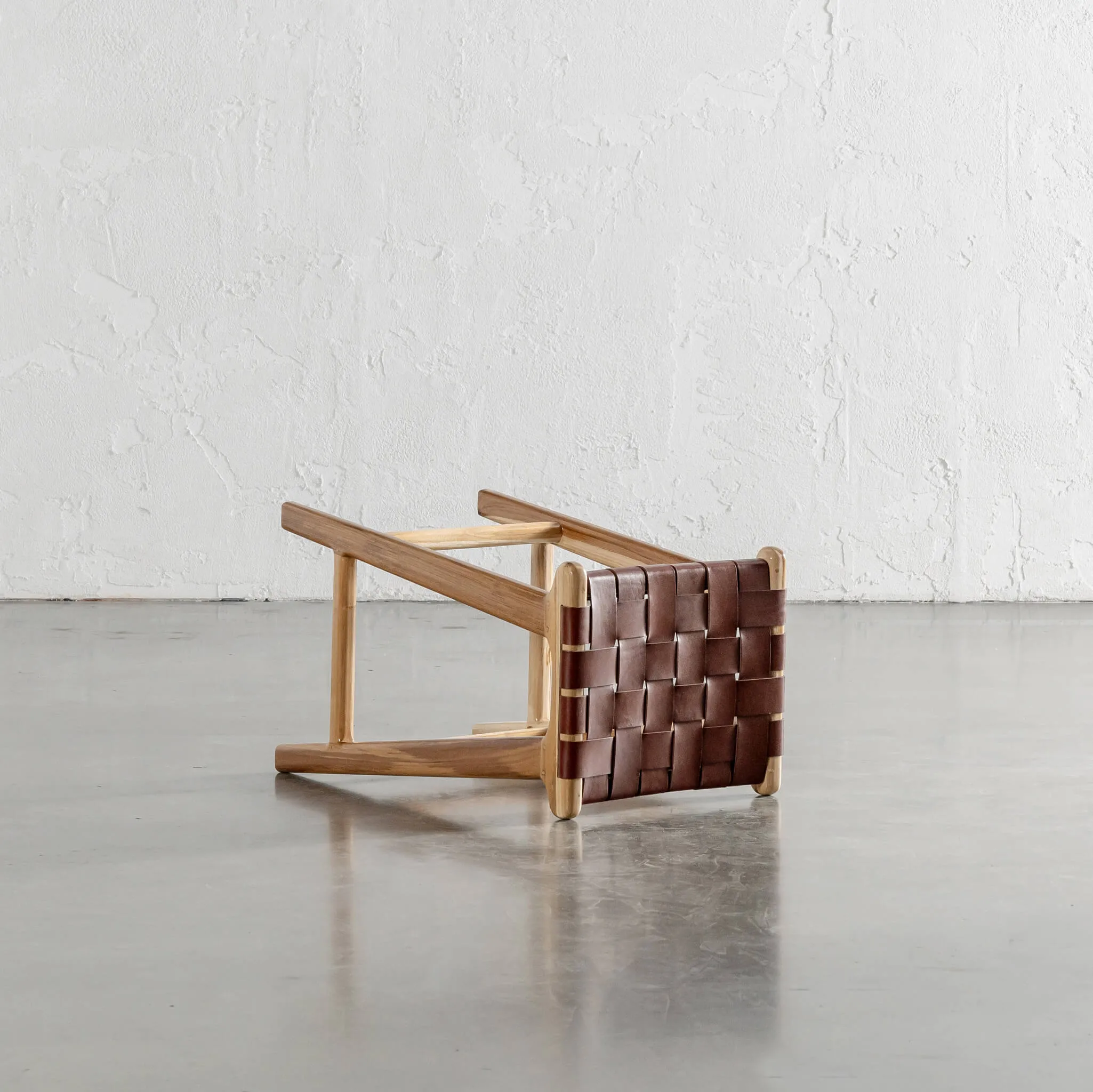 MALAND WOVEN LEATHER COUNTER STOOL  |  BUNDLE   SAVE  |  TAN LEATHER HIDE