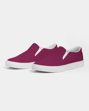 Medium Dark Cool Pink Slip-On Canvas Sneakers | Men's | Medium Dark Pure Cool Pink | C0M100Y25K60