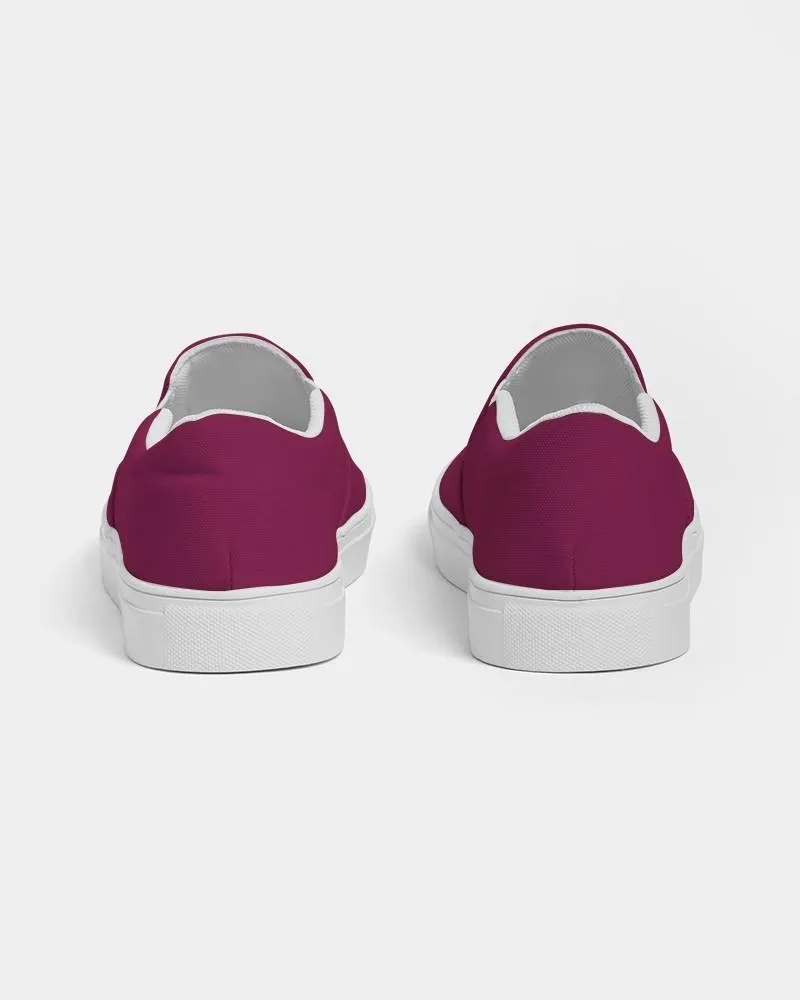 Medium Dark Cool Pink Slip-On Canvas Sneakers | Men's | Medium Dark Pure Cool Pink | C0M100Y25K60