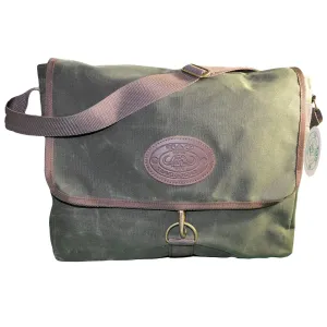 Messenger Bag - Waxed Canvas - Olive Green