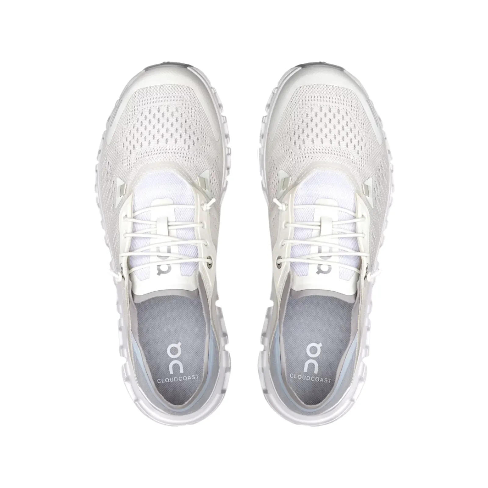 On Running Women's Cloud 6 Coast Sneaker in White/Glacier