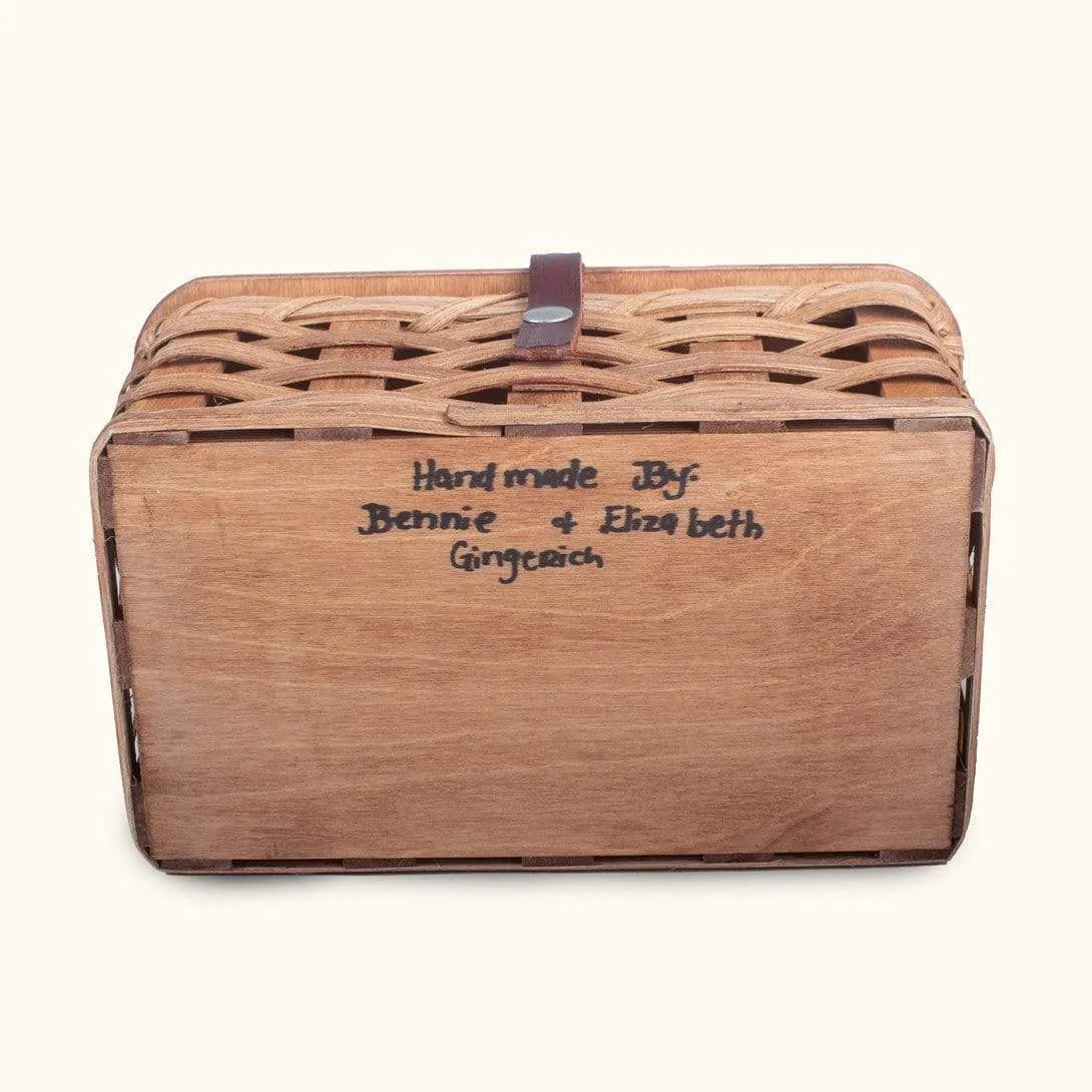 Rectangular Tissue Box Cover | Amish Wicker Kleenex Holder Basket
