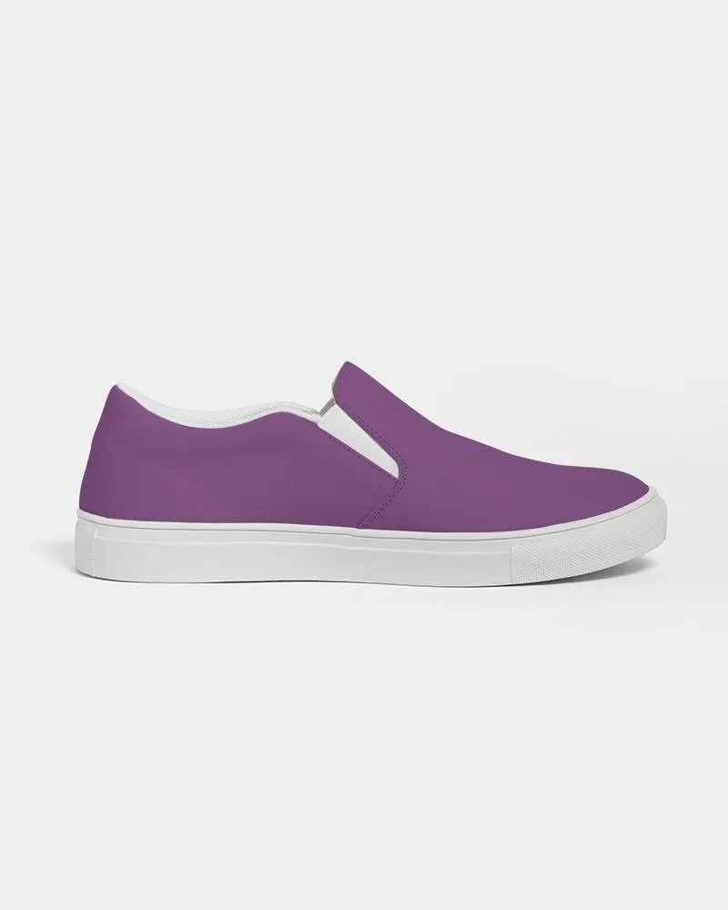 Shaded Midtone Purple Slip-On Canvas Sneakers | Men's | C40M80Y0K30