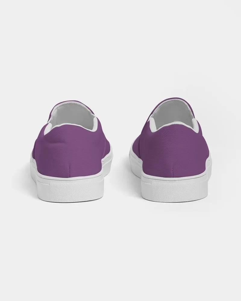 Shaded Midtone Purple Slip-On Canvas Sneakers | Men's | C40M80Y0K30