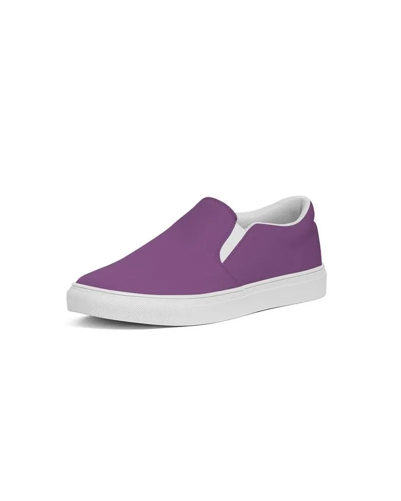 Shaded Midtone Purple Slip-On Canvas Sneakers | Men's | C40M80Y0K30