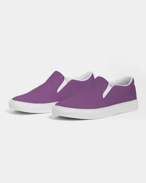 Shaded Midtone Purple Slip-On Canvas Sneakers | Men's | C40M80Y0K30