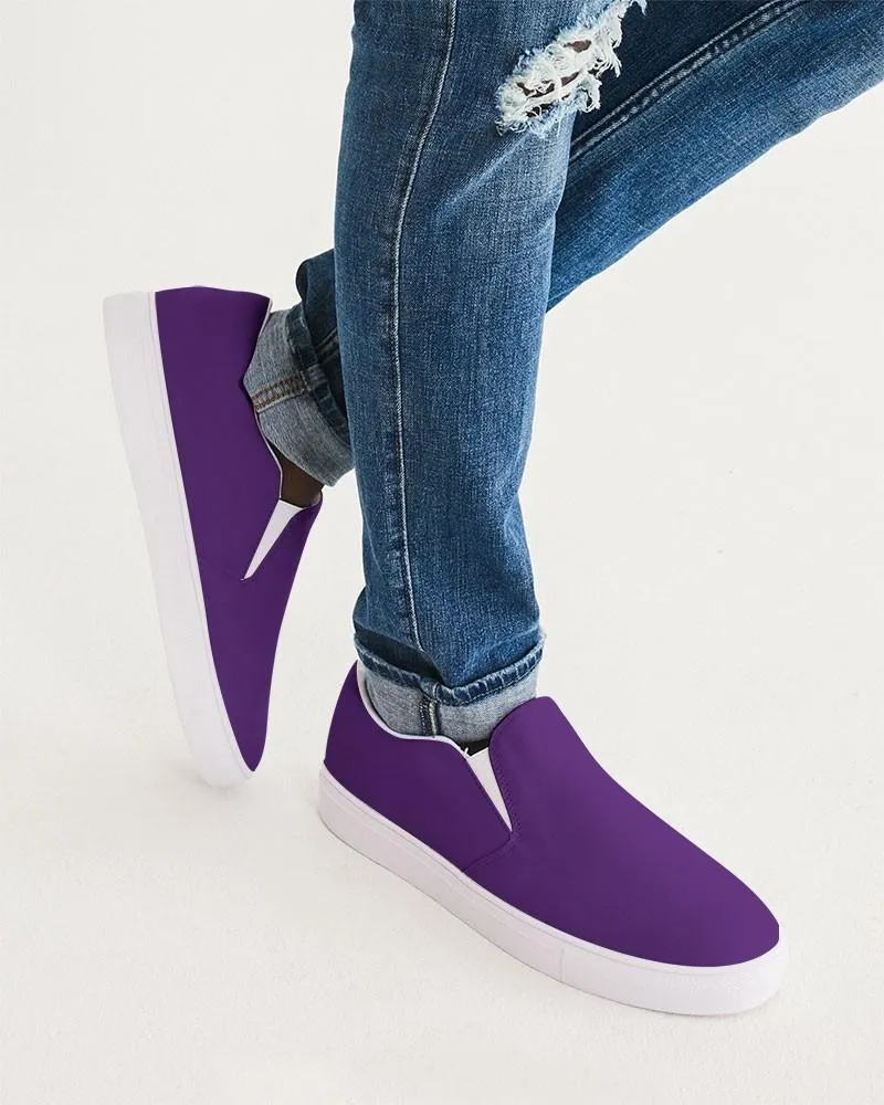 Shaded Violet Slip-On Canvas Sneakers | Men's | C75M100Y0K30