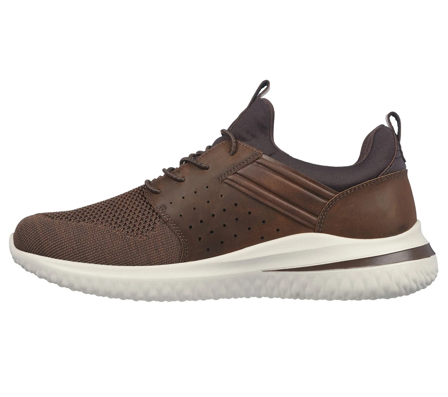 Skechers Men Delson 3.0 - Cicada  #:210238 Wide Dark Brown