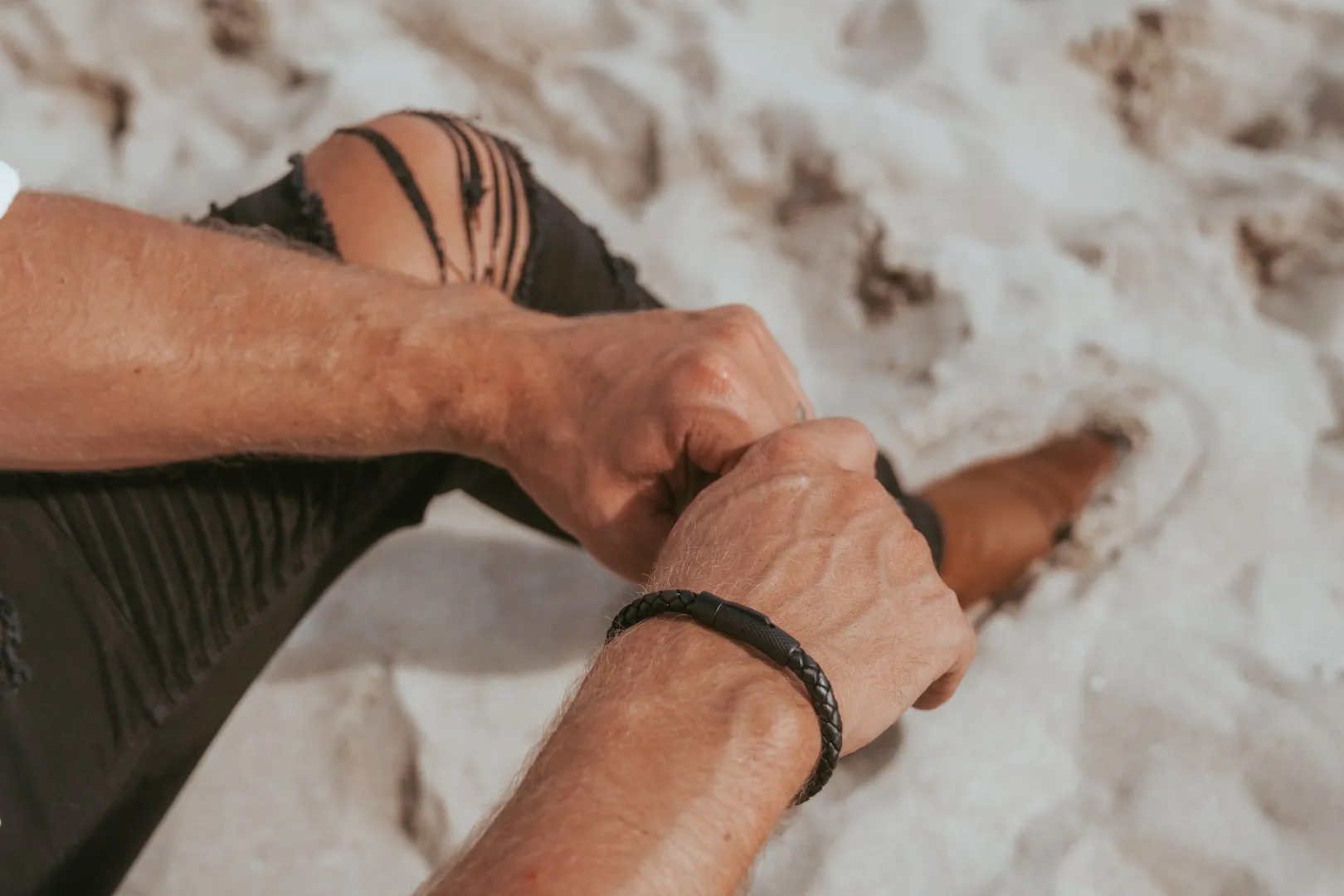 Stelck Leather Strap • Black Clasp