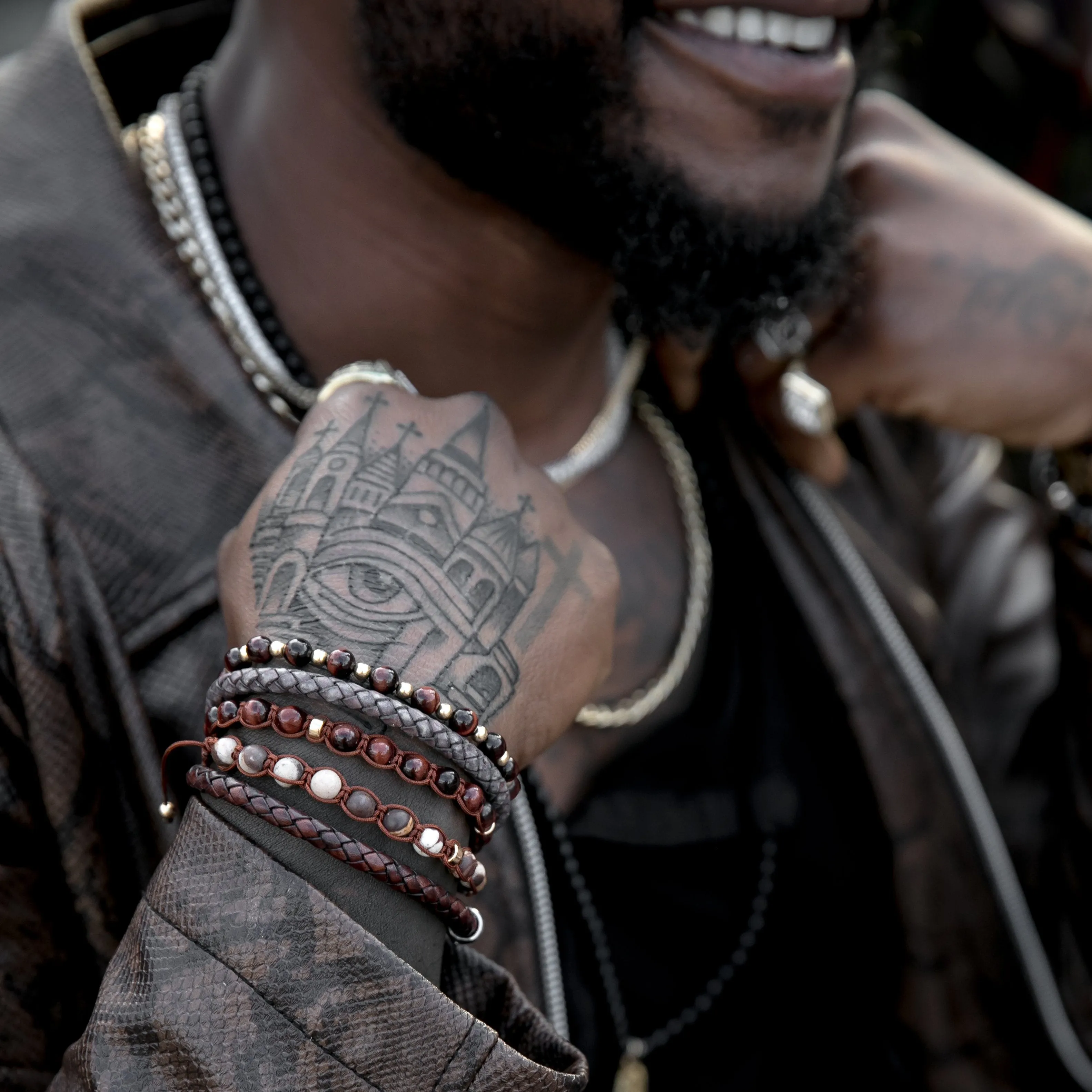 Stelck Leather Strap • Black Clasp