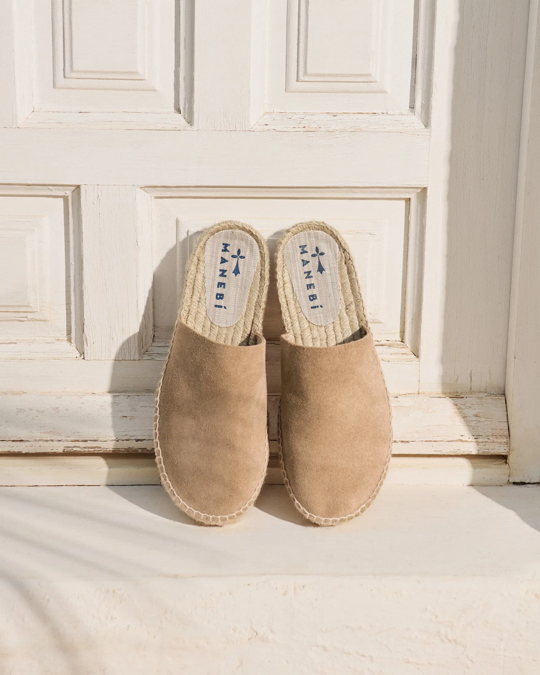Suede Chunky Mules - W19MH - Hamptons Vintage Taupe