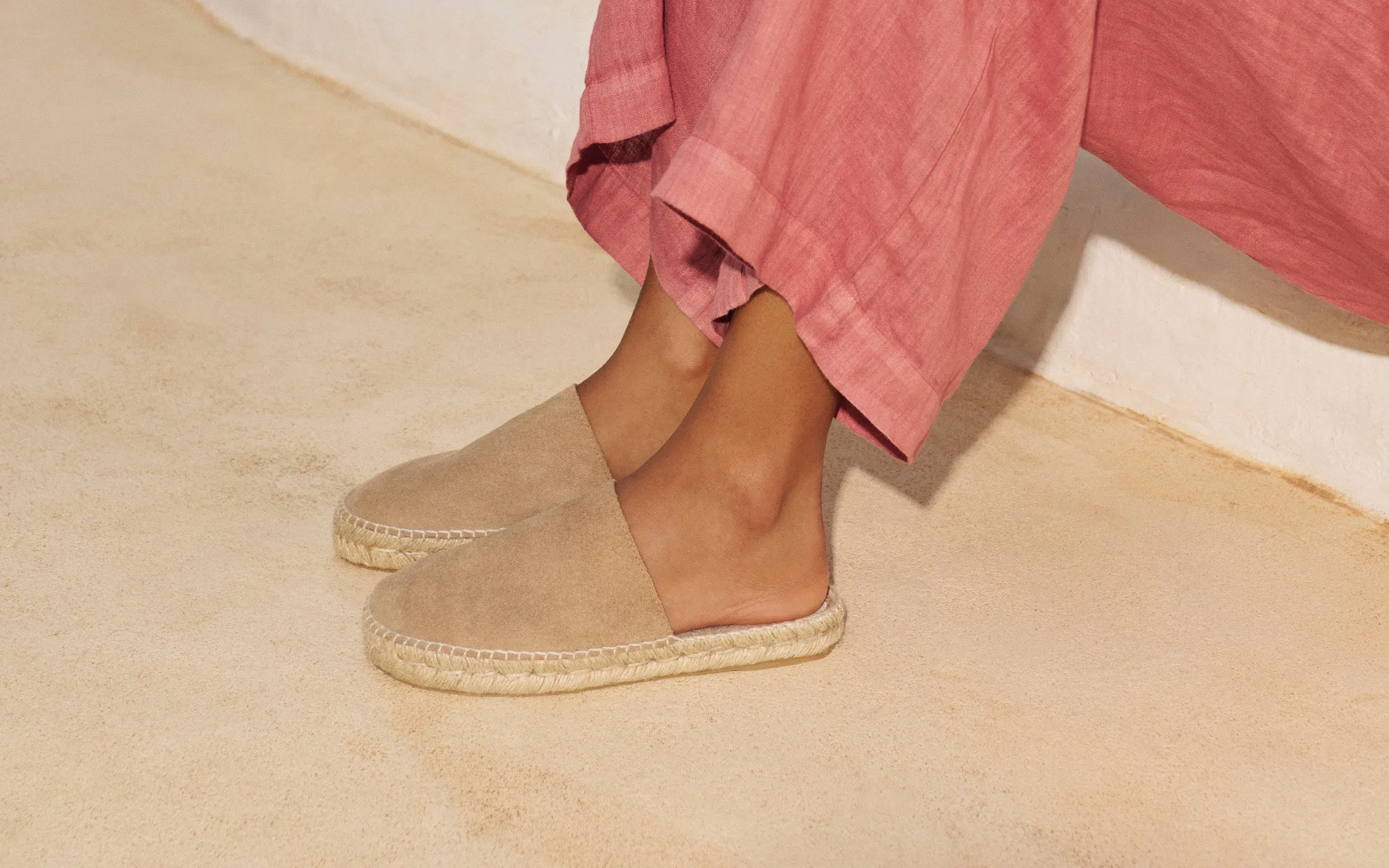 Suede Chunky Mules - W19MH - Hamptons Vintage Taupe
