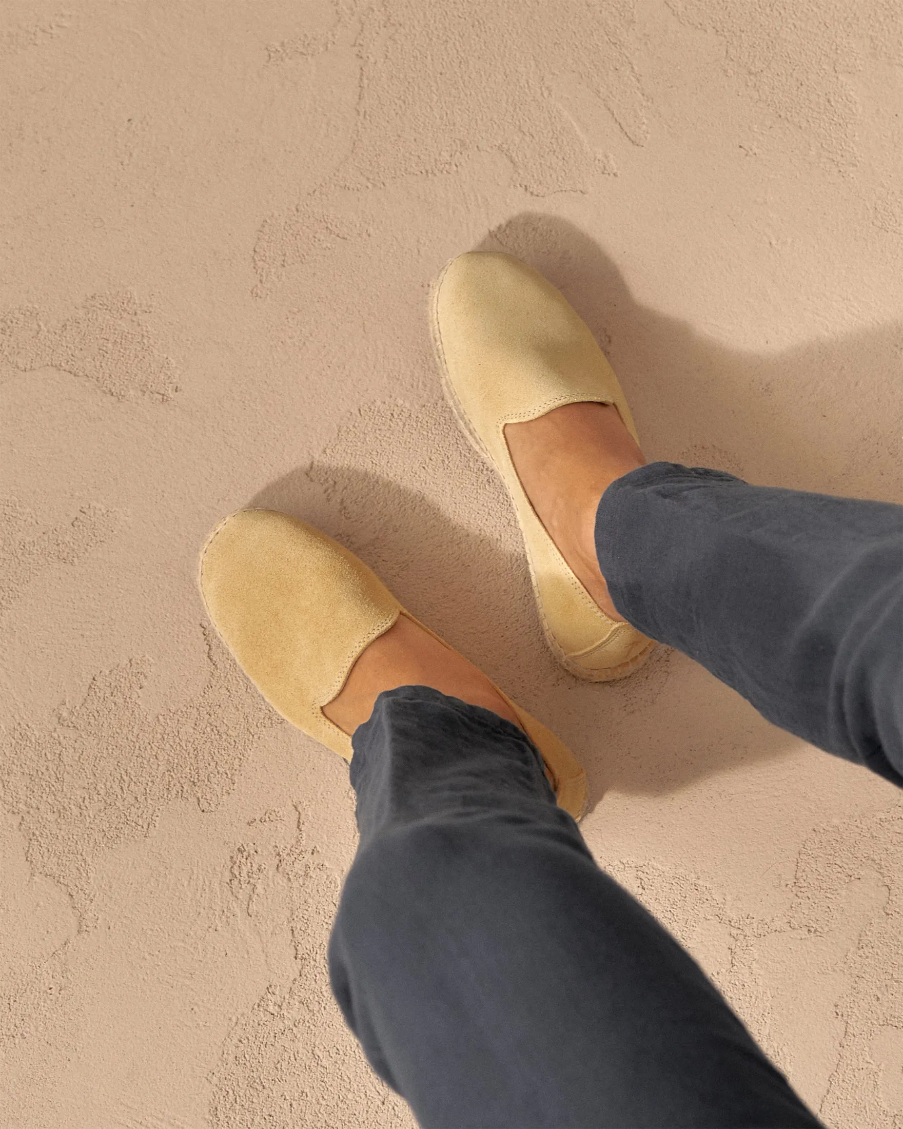 Suede Espadrilles - R42C0 - Hamptons Inca Cream