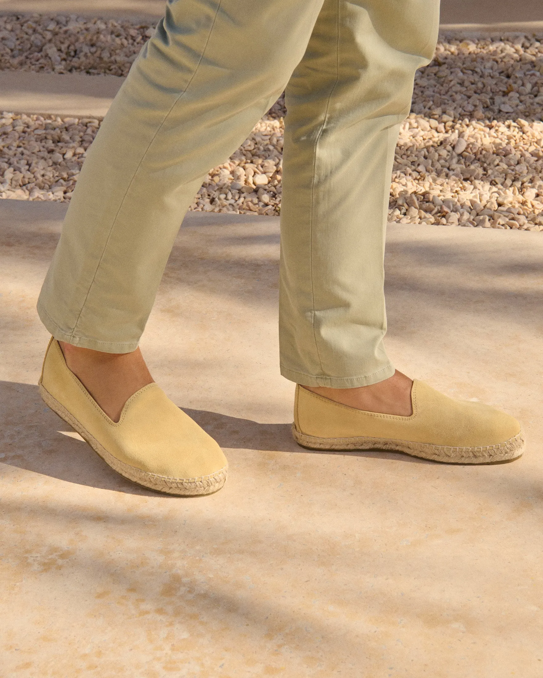 Suede Espadrilles - R42C0 - Hamptons Inca Cream