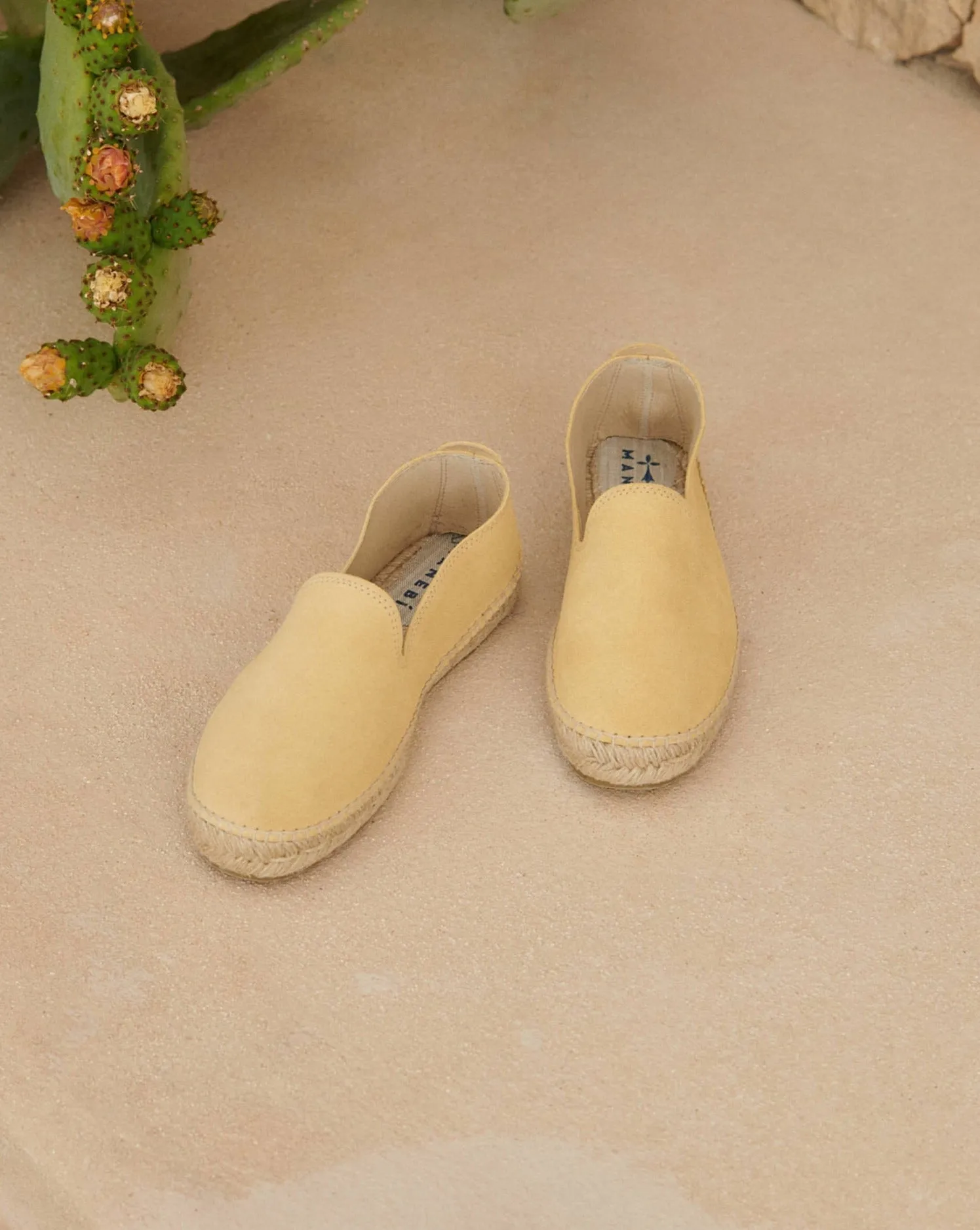 Suede Espadrilles - R42C0 - Hamptons Inca Cream