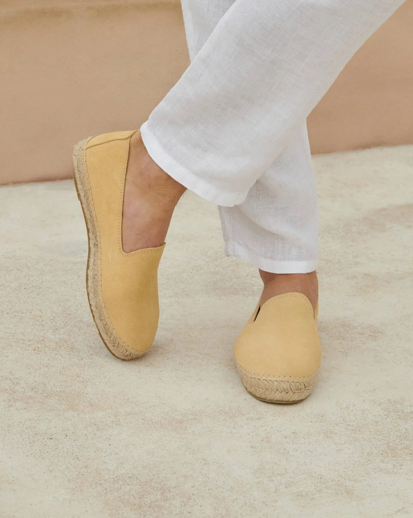 Suede Espadrilles - R42C0 - Hamptons Inca Cream