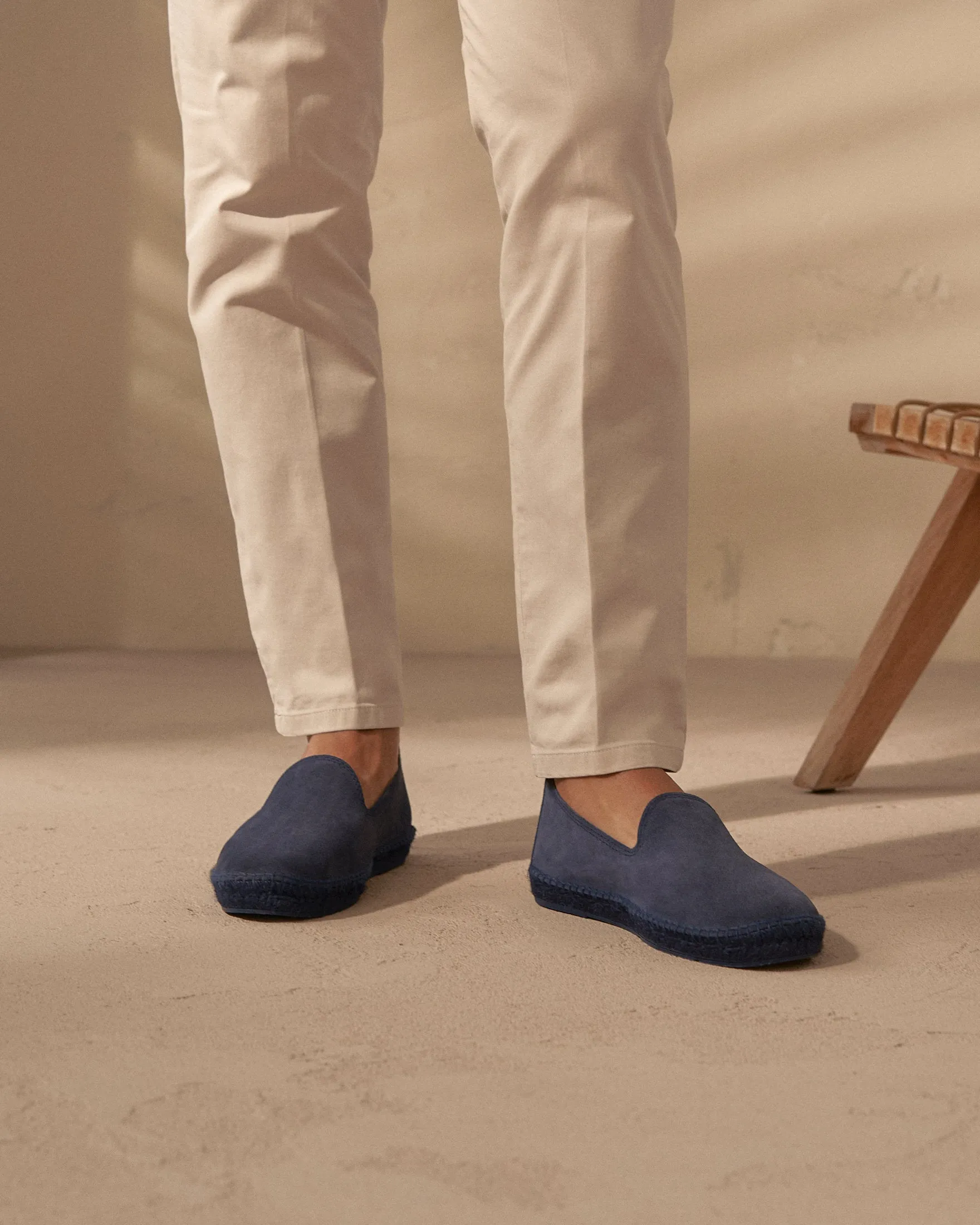 Suede Espadrilles - R46C0 - Hamptons Patriot Blue On Tone