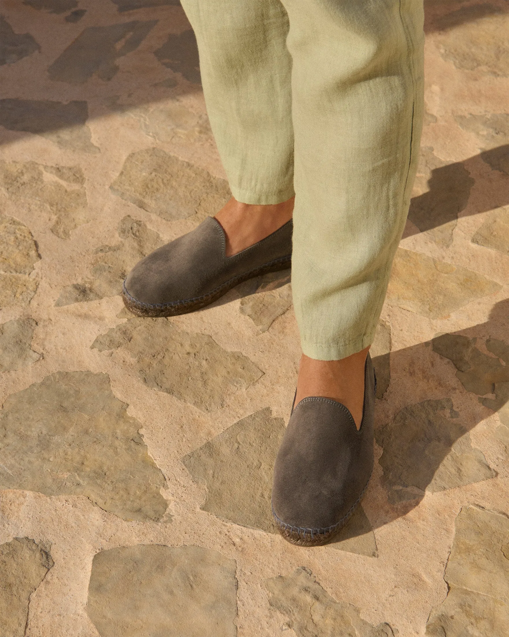 Suede Espadrilles - R50C0 - Hamptons Carbon Grey On Tone