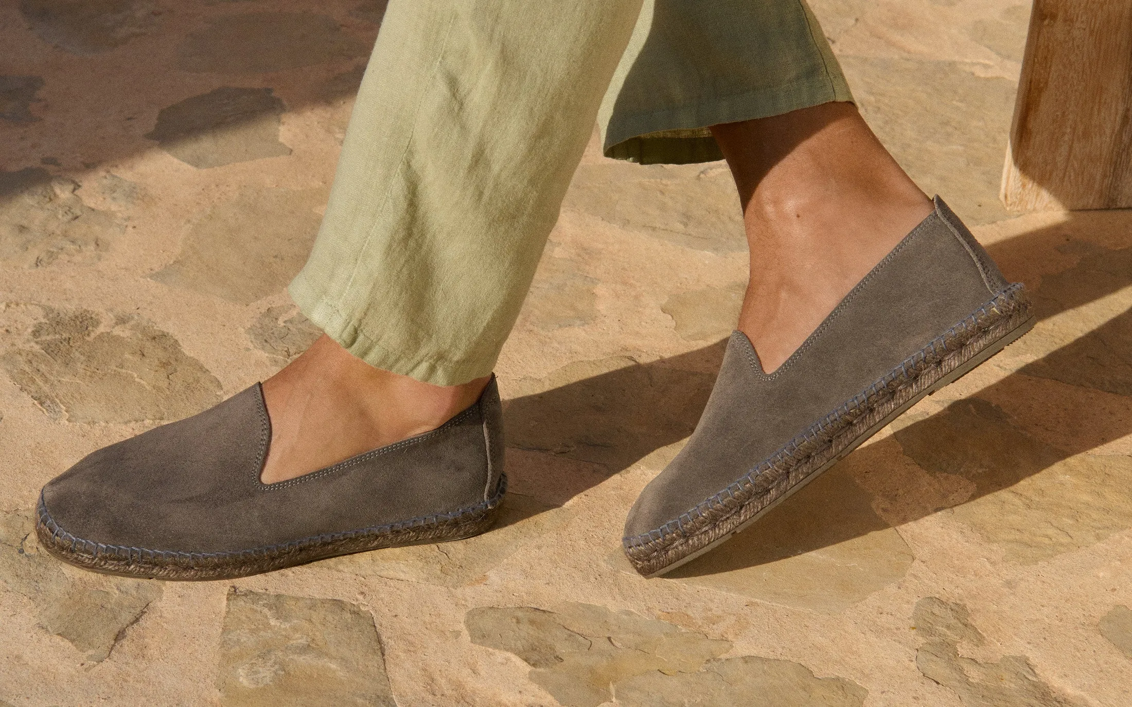 Suede Espadrilles - R50C0 - Hamptons Carbon Grey On Tone
