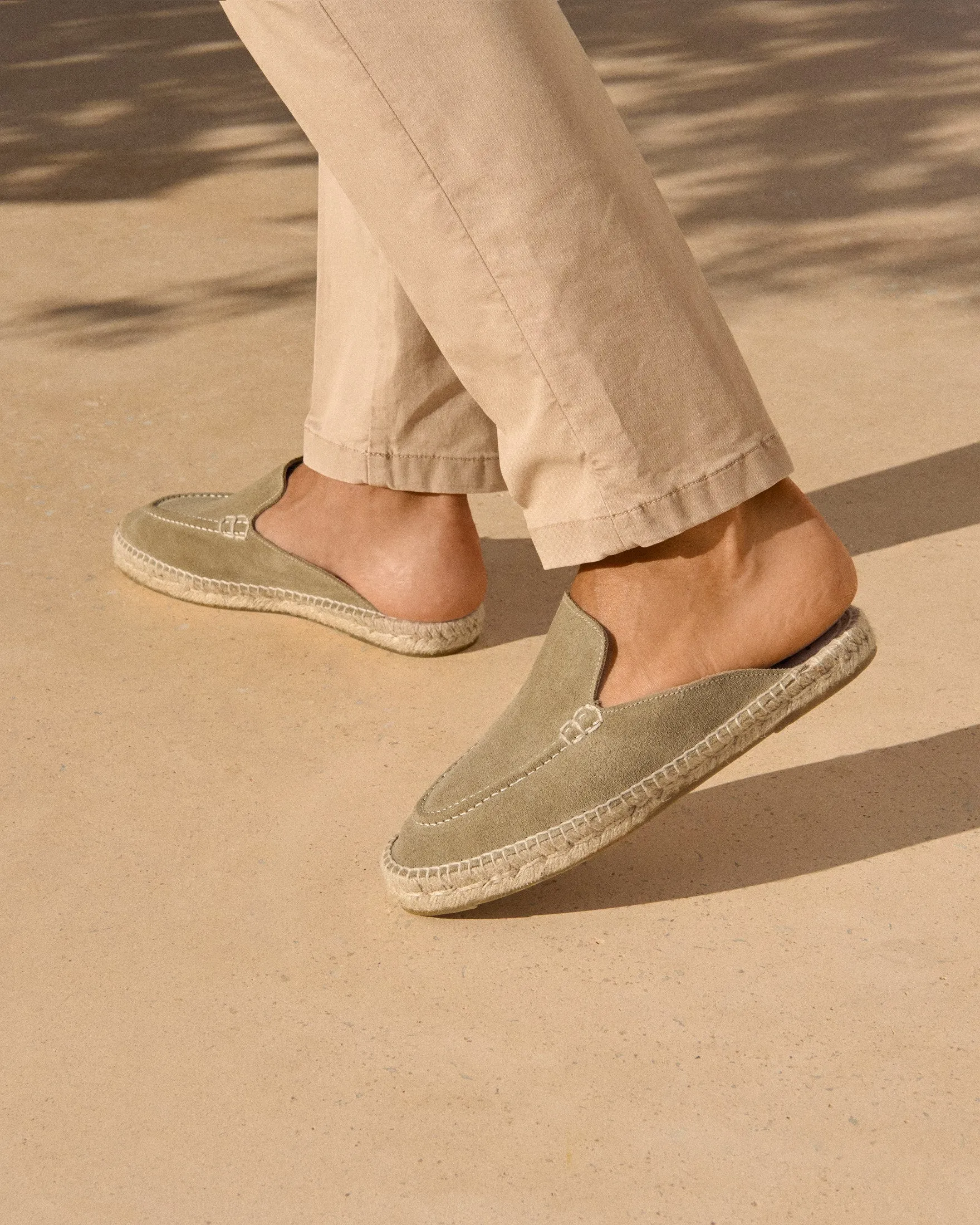 Suede Traveler Loafers Mules - R44MT - Hamptons Forest
