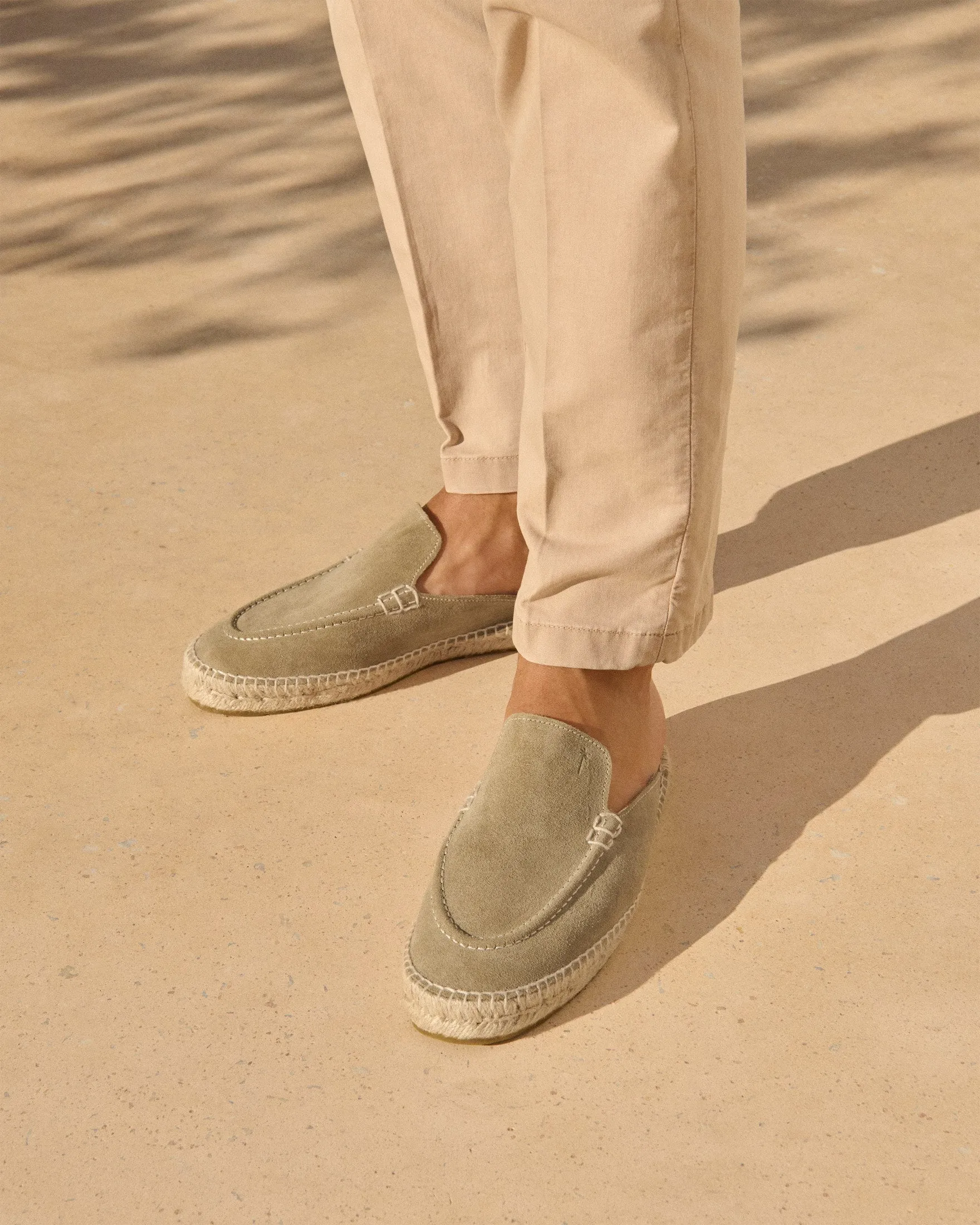 Suede Traveler Loafers Mules - R44MT - Hamptons Forest