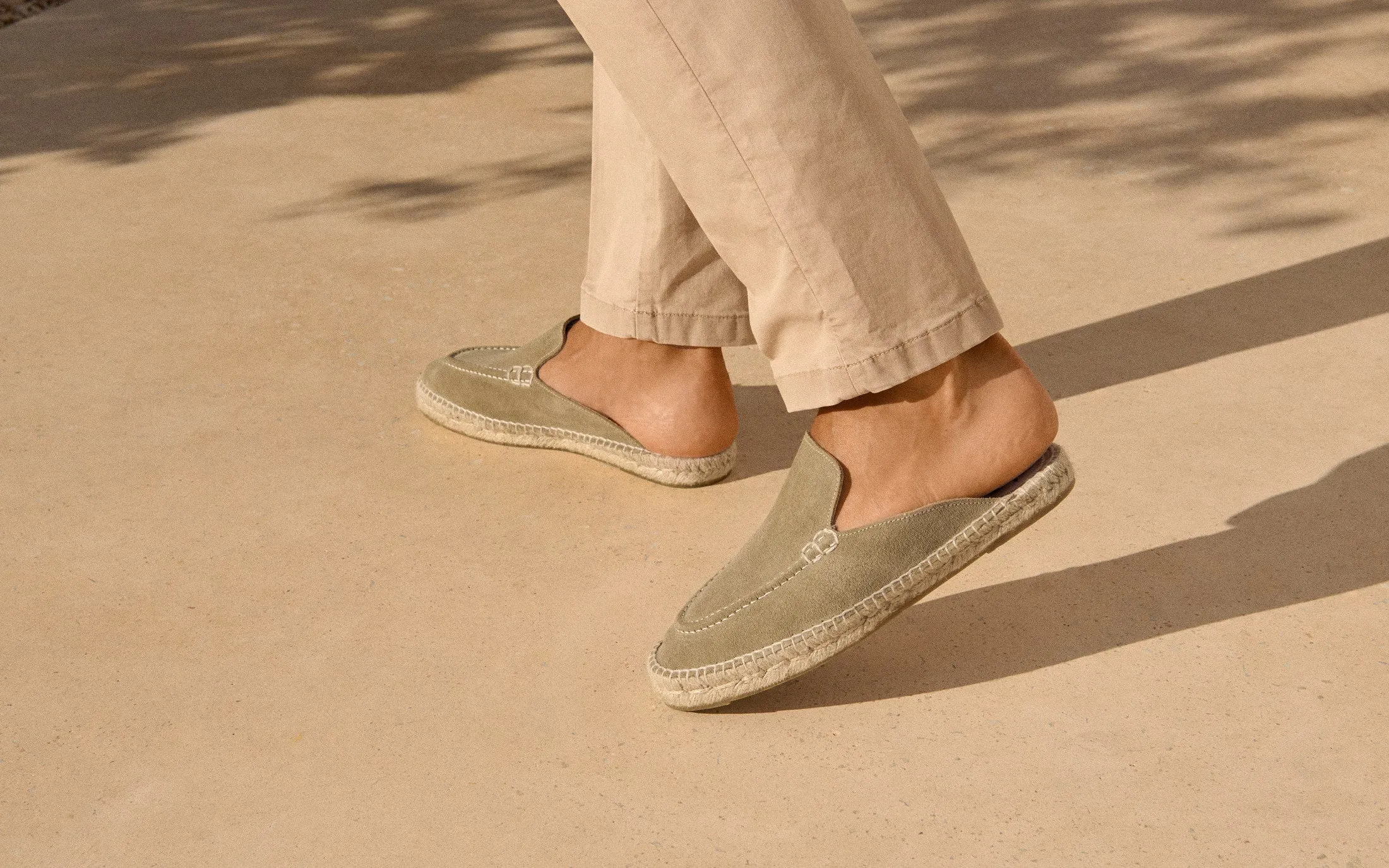 Suede Traveler Loafers Mules - R44MT - Hamptons Forest