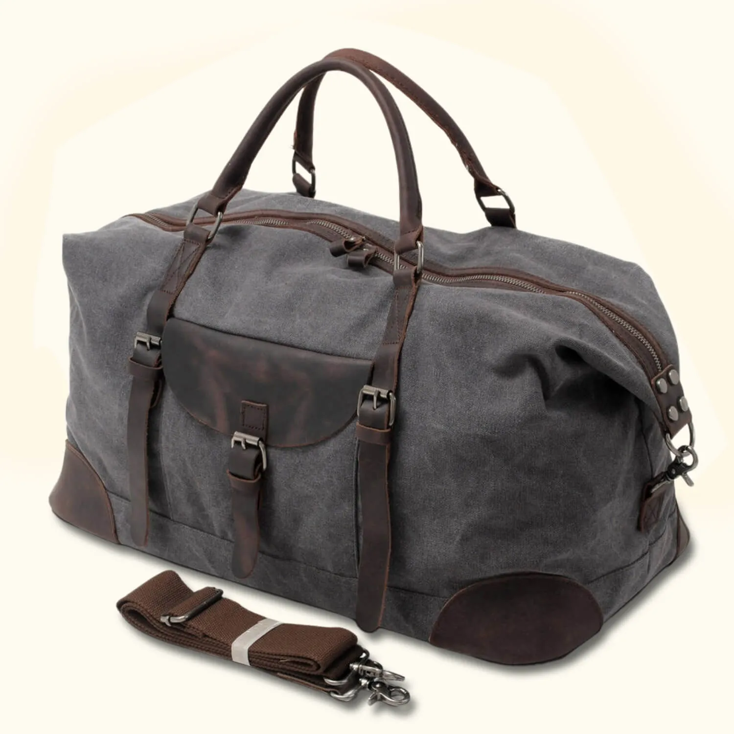 The Rustic Range Rover - Canvas Weekender Bag