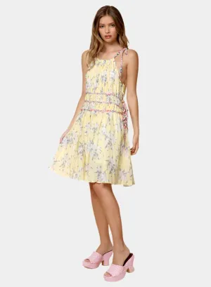 Tied Floral Halter Dress