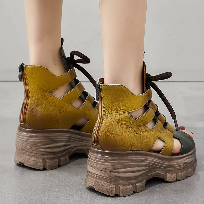 USS Shoes Margi Women's Open Toe Platform Sandals