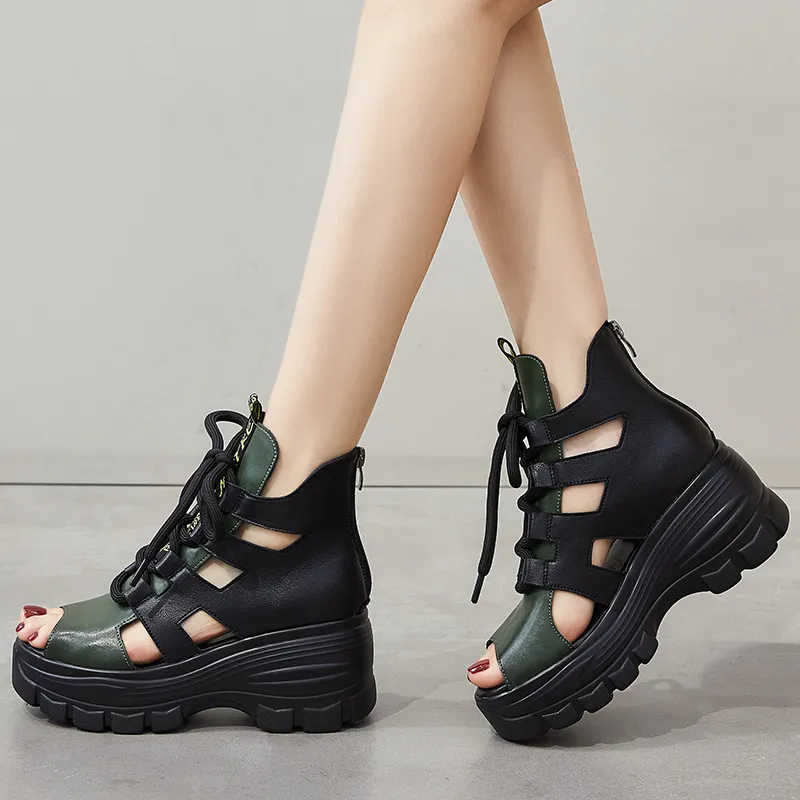 USS Shoes Margi Women's Open Toe Platform Sandals