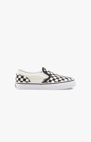 Vans Kids Classic Slip-On Shoes, Checkerboard